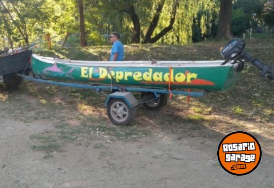 Embarcaciones - Piraguon, con motor y tráiler - En Venta