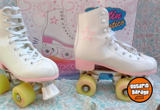 Deportes - Patines Patinaje Artístico 4 Ruedas Con Frenos - En Venta