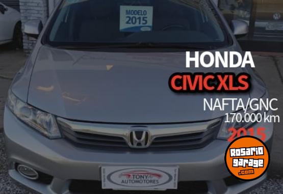 Autos - Honda Civic lxs 2015 GNC 170000Km - En Venta