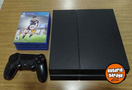 Electrónica - PS4 Fat 500GB - Estado Impecable, Muy Poco Uso + 3 Juegos - En Venta