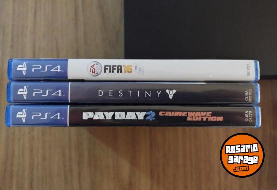 Electrónica - PS4 Fat 500GB - Estado Impecable, Muy Poco Uso + 3 Juegos - En Venta
