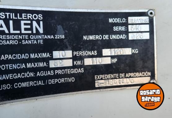 Embarcaciones - Bote Albatros 640 (base) con Yamaha 40HP 2T Enduro 2005 - En Venta