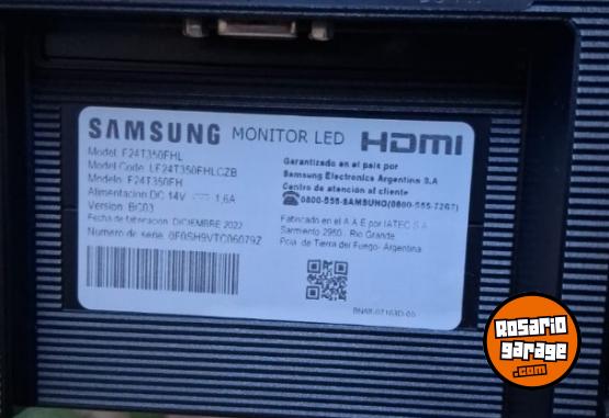 Informática - Monitor Samsung 24 Pulgadas Full HD HDMI Impecable - En Venta