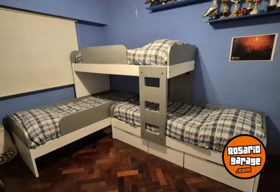 Hogar - LIQUIDO CAMA TRIPLE MODELO MANU CON CAJONES - En Venta