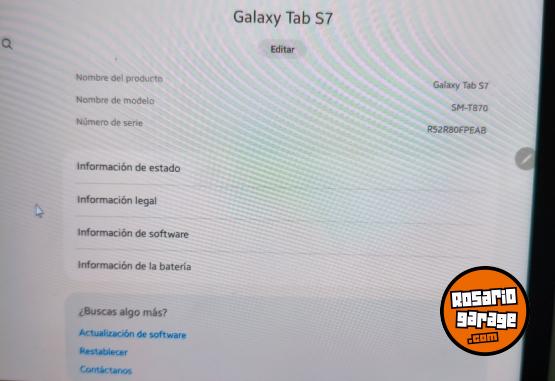 Electrónica - Samsung Galaxy Tab S7 (11") + Funda + Teclado y mouse. - En Venta