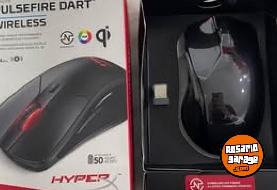 Informática - Mouse gamer de juego inalámbrico recargable HyperX Pulsefire Dart negro - En Venta