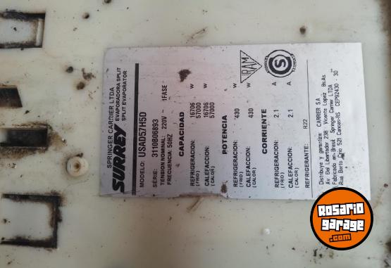 Hogar - Vendo Split Aire acondicionado Piso techo - En Venta