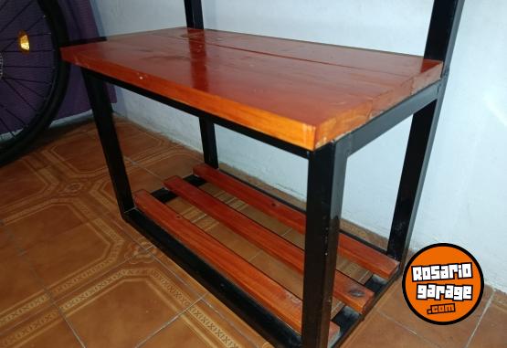 Hogar - Perchero recibidor hierro y madera - En Venta