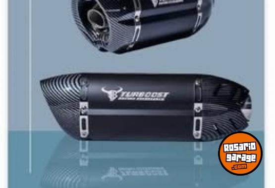 Accesorios para Motos - Escape Moto TURBOOST Tb-250a-bk - Aluminio/Carbono - En Venta