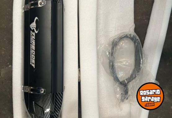 Accesorios para Motos - Escape Moto TURBOOST Tb-250a-bk - Aluminio/Carbono - En Venta