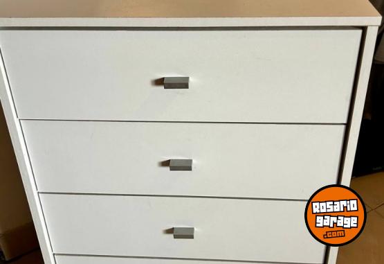 Hogar - COMODA BLANCA DE 5 CAJONES 90 X 60 X 39 CM - En Venta