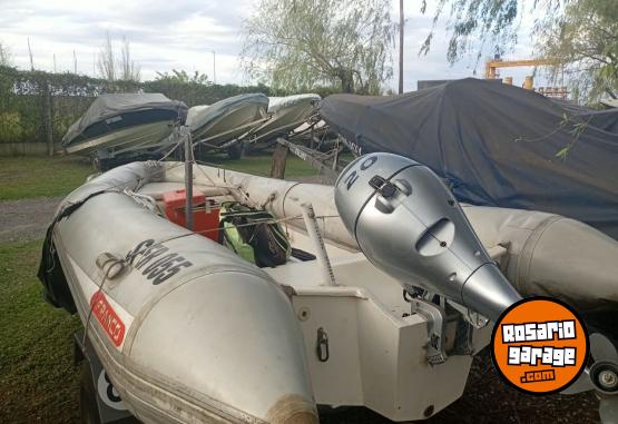 Embarcaciones - SEMIRRIGIDO ASTILLERO OLYMPIC 460   EXCELENTE ESTADO MOTOR HONDA - En Venta