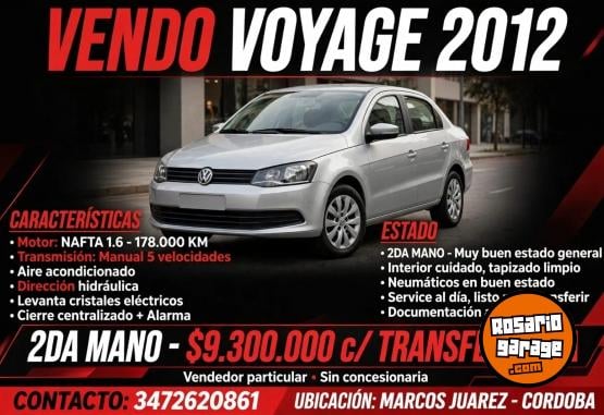 Autos - Volkswagen Voyage 2012 Nafta 178000Km - En Venta