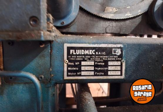 Herramientas - Inyectora Fluidmec 150 Tn - funcionando - En Venta
