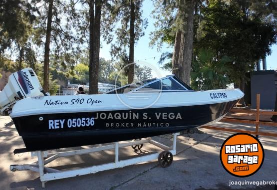 Embarcaciones - Nativo Open 5.90 + Johnson 115Hp 2T - En Venta