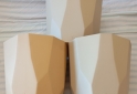 Hogar - macetas facetadas N16 y N20 + bolsa perlitas sustrato tierra fertil - En Venta