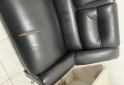 Hogar - Sillón de cuero sintético bicuerpo negro. - En Venta