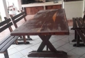 Hogar - Mesa y bancos de quebracho colorado macizo - En Venta