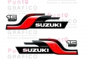 Otros (Náutica) - Calco motor fuera de borda Suzuki 15 - En Venta