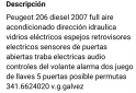 Autos - Peugeot 206 2007 Diesel 260000Km - En Venta