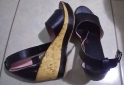 Indumentaria - Vendo Sandalias Taco Chino Negras N°37 - En Venta