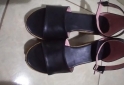 Indumentaria - Vendo Sandalias Taco Chino Negras N°37 - En Venta