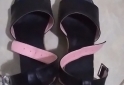 Indumentaria - Vendo Sandalias Taco Chino Negras N°37 - En Venta