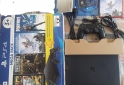 Electrónica - PlayStation 4 1Tera Súper Slim 2Juegos 1Joystick Sony con Cables cajas y manuales - En Venta