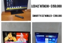 Electrónica - 3 televisores - Smart 32' Noblex - LCD 42 Hitachi - Led 28' Bgh - En Venta