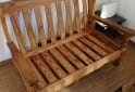 Hogar - Sillón de madera 2 cuerpos con almohadones.....SI ESTA PUBLICADO ,ESTA DISPONIBLE!!! - En Venta