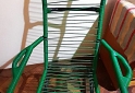 Hogar - SILLON REPOSERA MECEDORA DE HIERRO Y SOGA PVC VERDE - En Venta