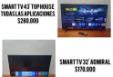 Electr�nica - 2 Smart tv - 32 y 43 pulgadas impecables - En Venta