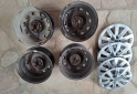 Accesorios para Autos - 4 LLANTAS DE CHAPA Y TASAS VW 5X100 R15 - En Venta