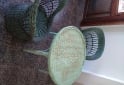 Hogar - Mesa y sillones de mimbre - En Venta