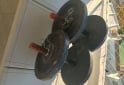 Deportes - Excelente Par de Mancuernas Macizas de 12 Kg Ideal Principiantes e Intermedios - En Venta