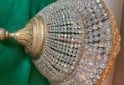 Otros - HERMOSA LAMPARA BRONCE Y CRISTAL DE ROCA - En Venta