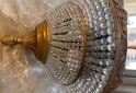 Otros - HERMOSA LAMPARA BRONCE Y CRISTAL DE ROCA - En Venta