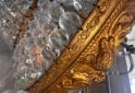 Otros - HERMOSA LAMPARA BRONCE Y CRISTAL DE ROCA - En Venta