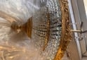 Otros - HERMOSA LAMPARA BRONCE Y CRISTAL DE ROCA - En Venta