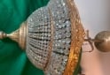 Otros - HERMOSA LAMPARA BRONCE Y CRISTAL DE ROCA - En Venta