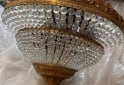 Otros - HERMOSA LAMPARA BRONCE Y CRISTAL DE ROCA - En Venta