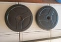 Deportes - Barra Recta con Topes y 10 Kg de Discos - En Venta