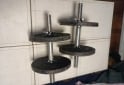 Deportes - Excelente Par de Mancuernas con Rosca XL con 20 Kg de Discos de Fundición - En Venta