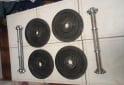 Deportes - Excelente Par de Mancuernas con Rosca XL con 20 Kg de Discos de Fundición - En Venta