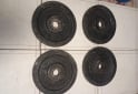 Deportes - Excelente Par de Mancuernas con Rosca XL con 20 Kg de Discos de Fundición - En Venta