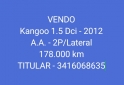 Utilitarios - Renault Kangoo furgon con aire 2012 Diesel 178000Km - En Venta