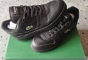 Indumentaria - Zapatillas Lacoste cuero black - En Venta