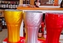 Hogar - Set x 3 Vasos de Vidrio Coca Cola Metalizados Mundial - En Venta