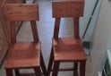 Hogar - Banquetas de madera con respaldo. - En Venta