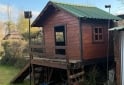 Hogar - Casita de madera infantil con puente y escaleras 3415632927 - En Venta